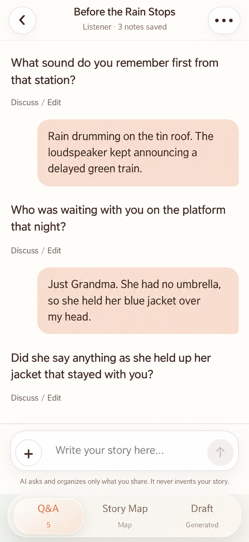 MatchWord fictional story conversation